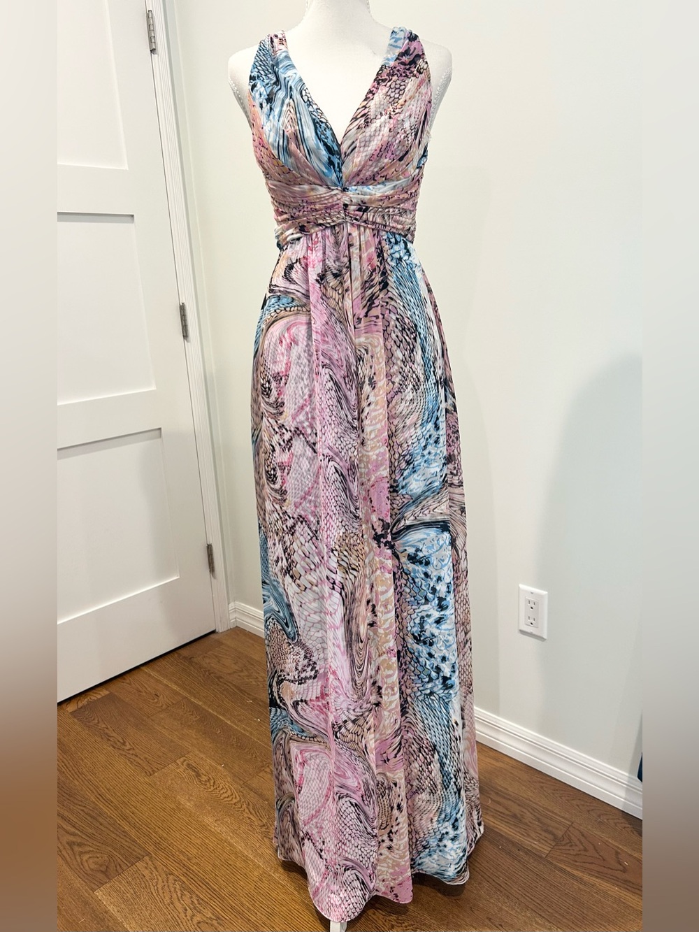 Adrianna Papell Hailey Collection Vintage Y2k Maxi Dress